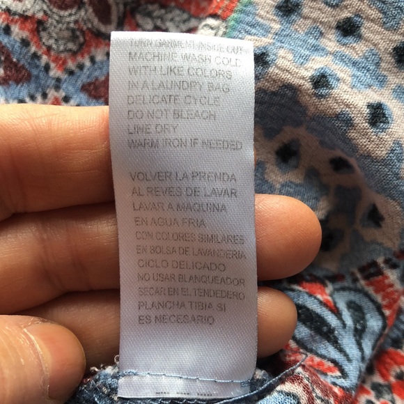 Democracy| Dress| Women’s| Size 1X|. Multicolor, green, orange, blue Bohemian - Picture 12 of 16